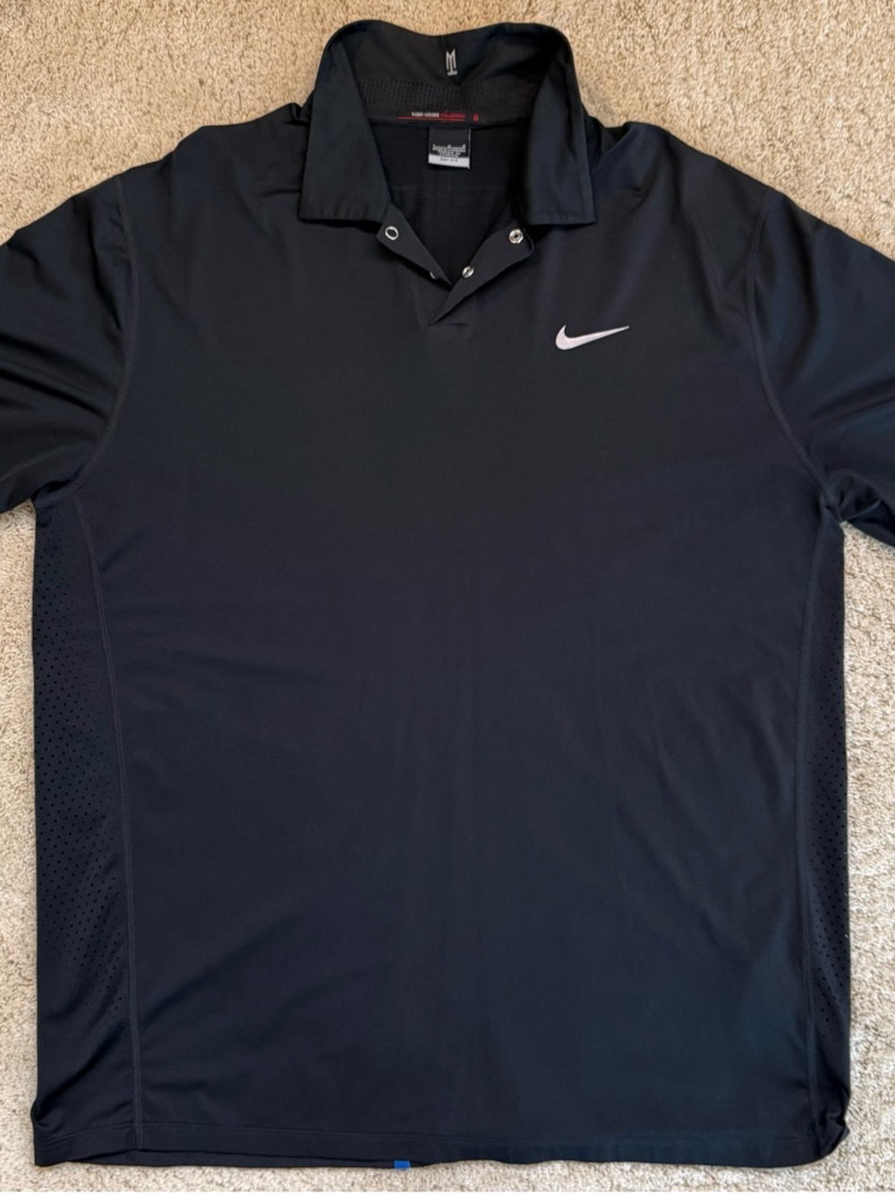 Tiger Woods Nike Men's Black Dri-FIT Polo Shirt